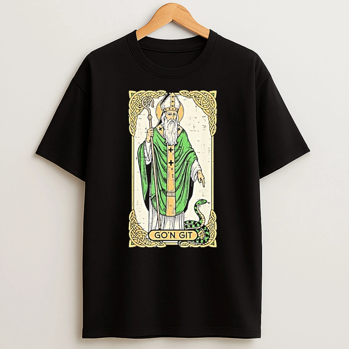 St Patrick Snake Gon Git Card Saint Pattys Shirts