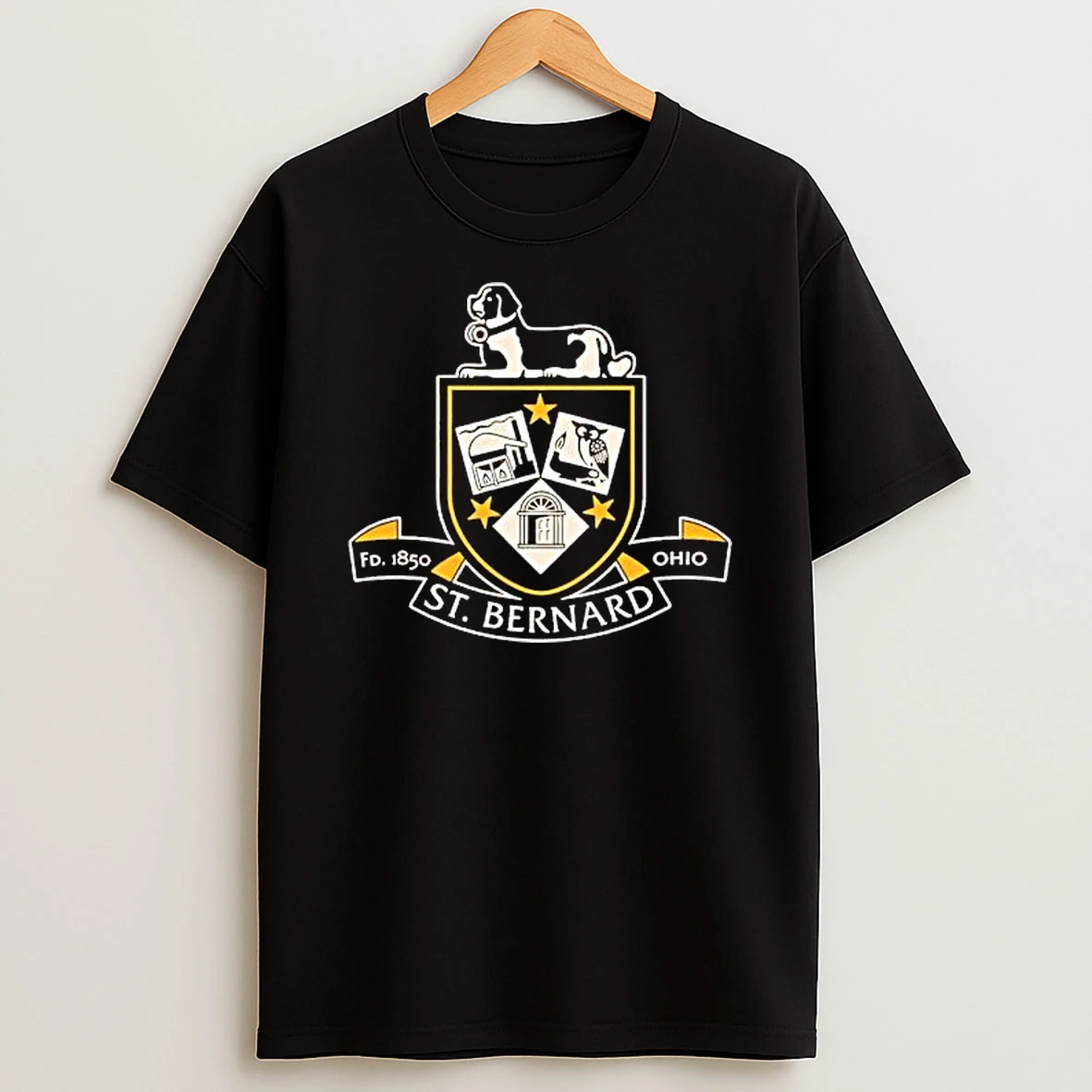 St Bernard Ohio Established 1850 Crest With Dog Shirts