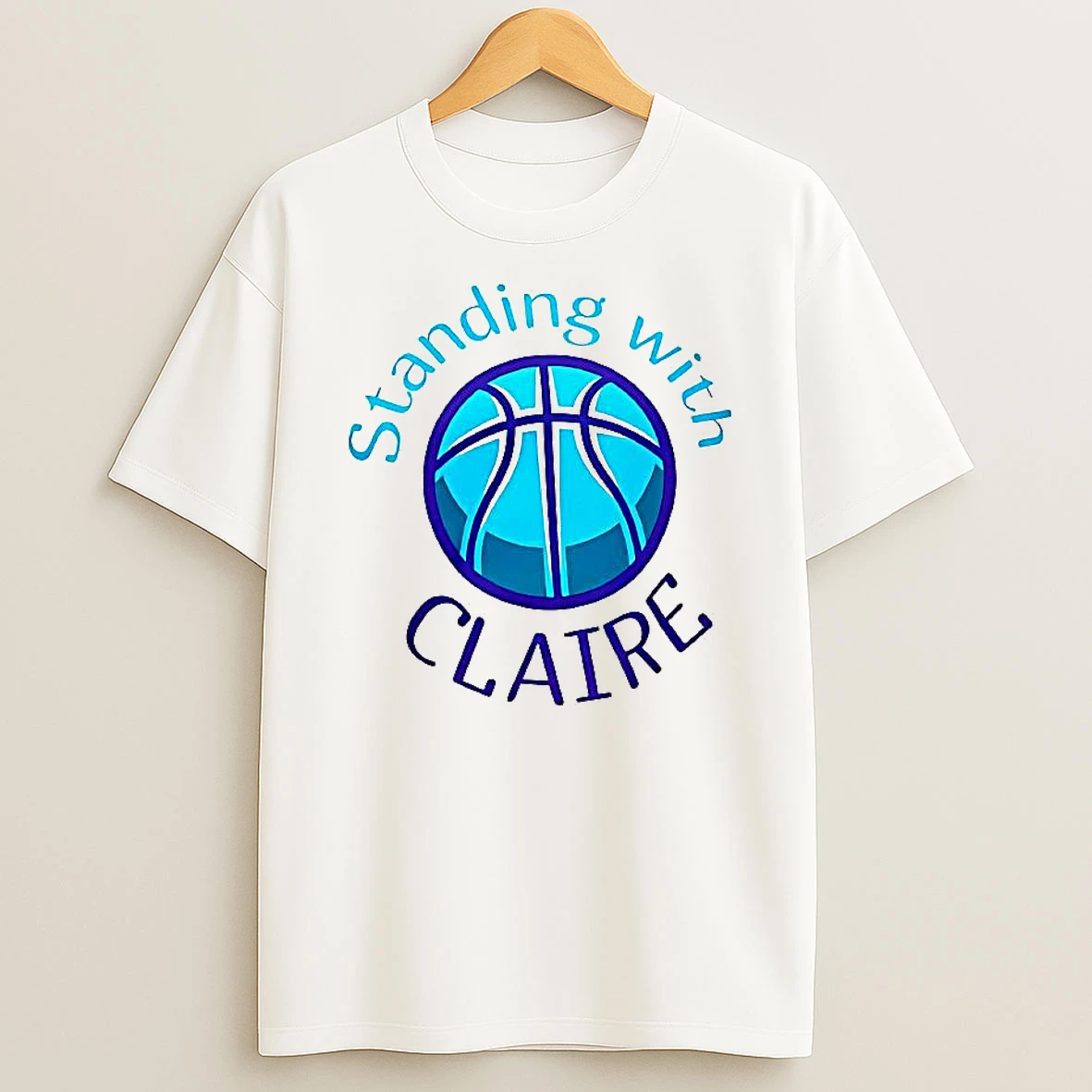 Standing With Claire Ndsu Womens Basketball Woman Shirts