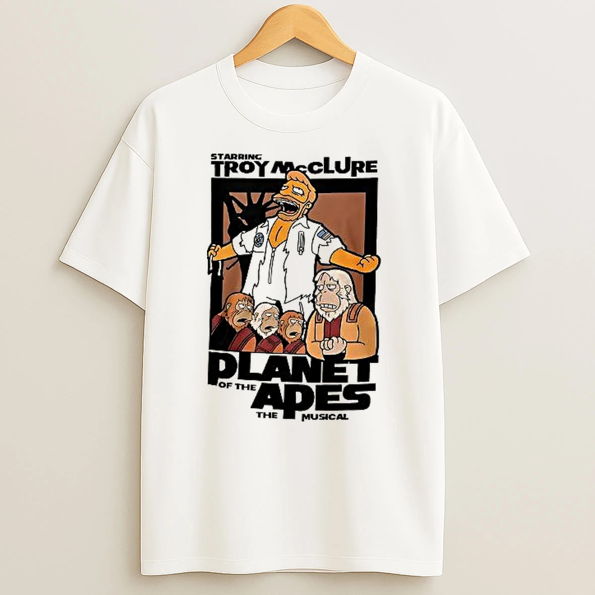 Starring Troy Mcclure Planet Of The Apes The Musical Woman Shirts