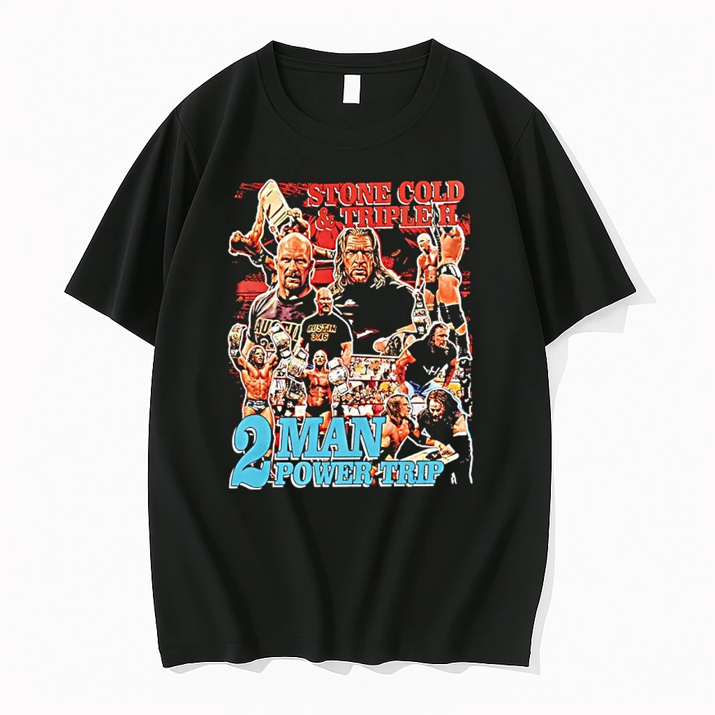 Stone Cold And Triple H Wwe 2 Man Power Trip Vintage Shirts