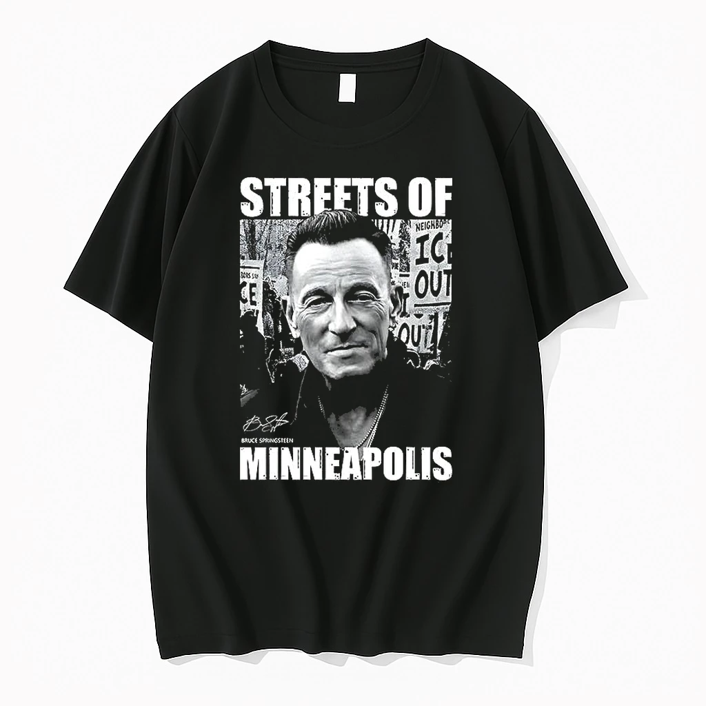 Streets Of Minneapolis Bruce Springsteen Signature Woman Shirts