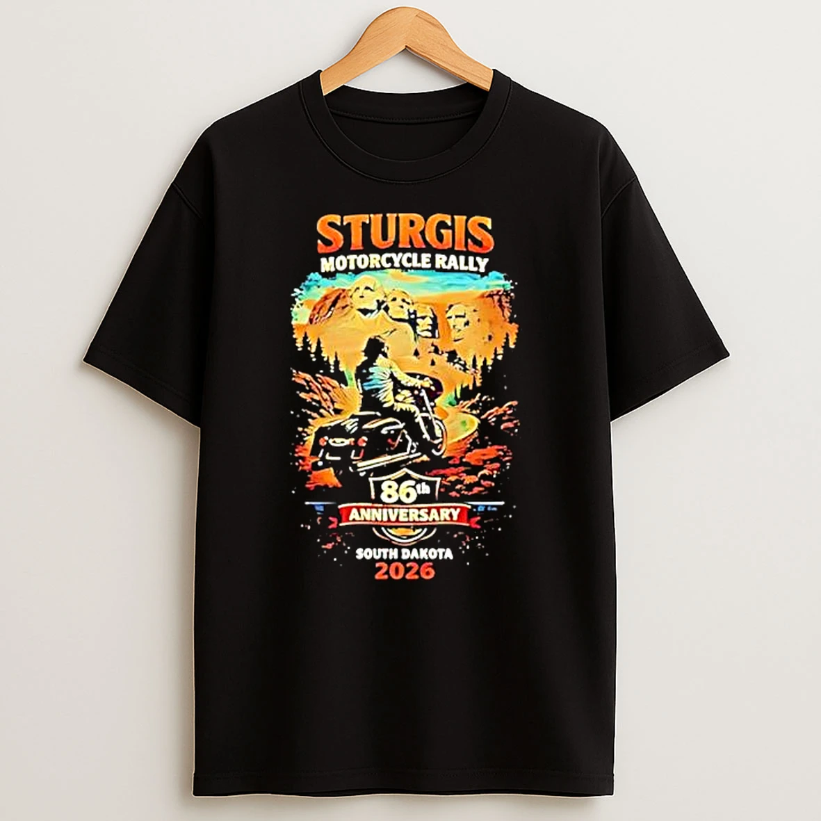 Sturgis Motorcycle Rally 86th Anniversary Mount Rushmore 2026 Shirts