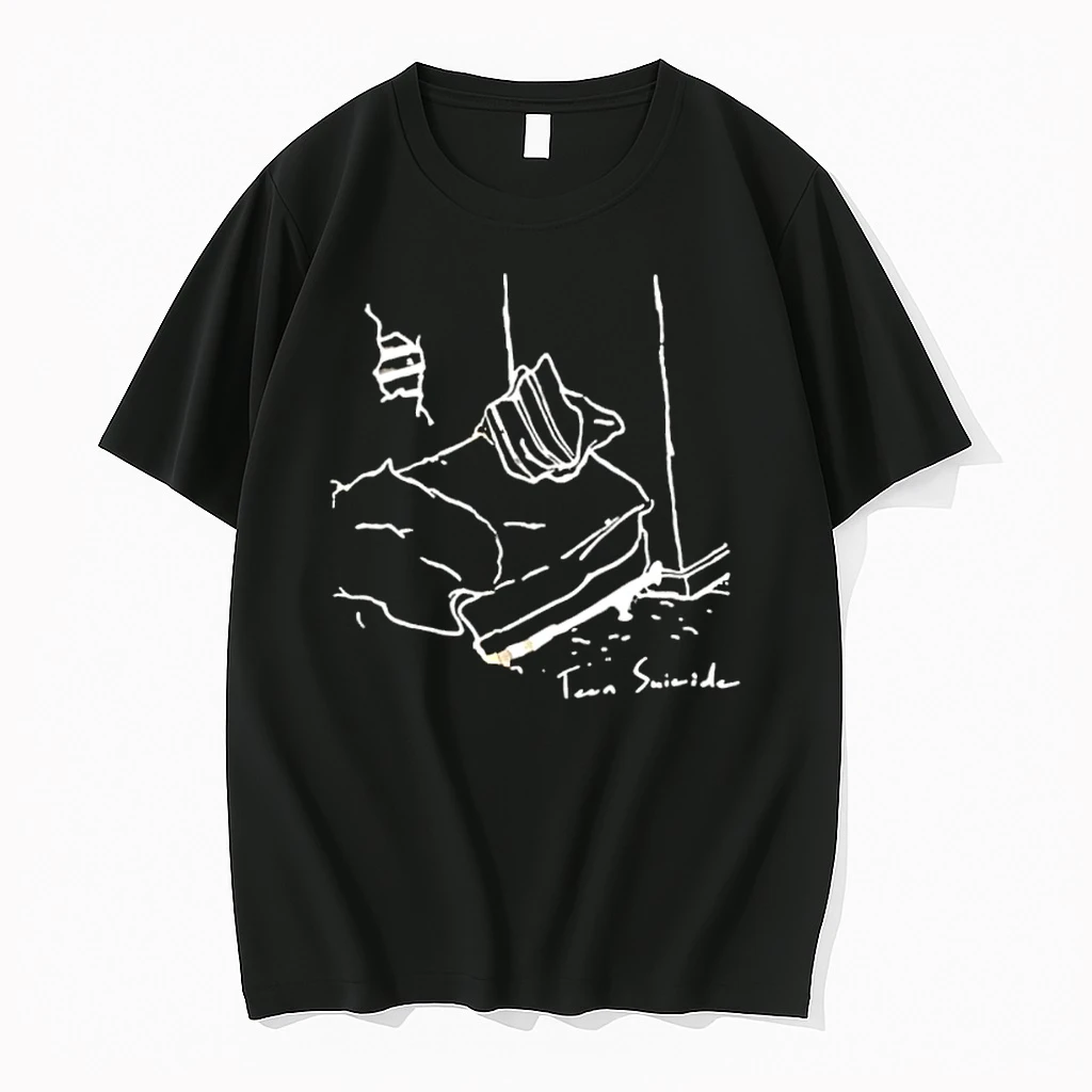 Suicide Band Bed Drawing Lo Fi Indie Rock Music Shirts