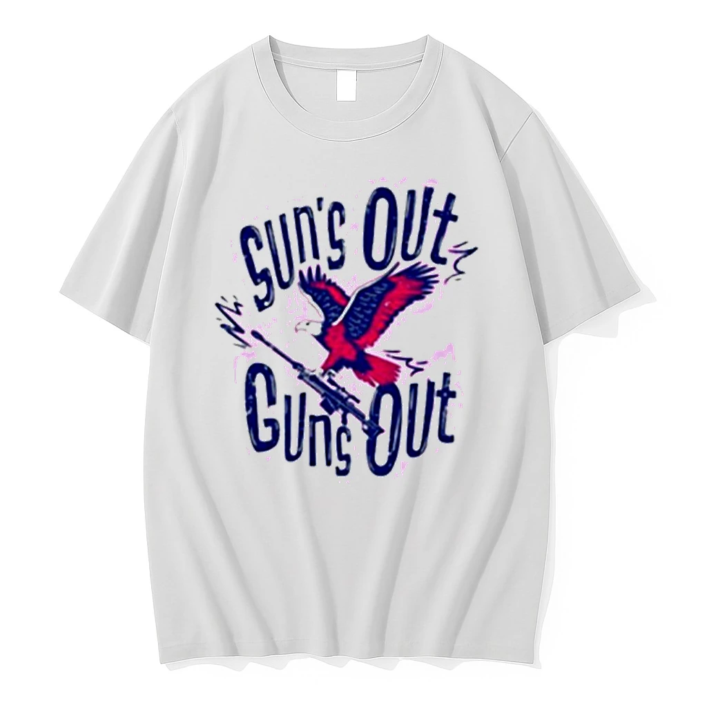 Sun Out Guns Out Bald Eagle Shirts