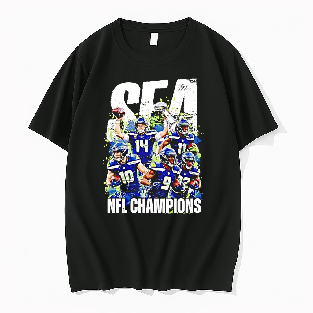 Super Bowl 2026 Nfl Champions Seattle Seahawks Players Graphic Shirts