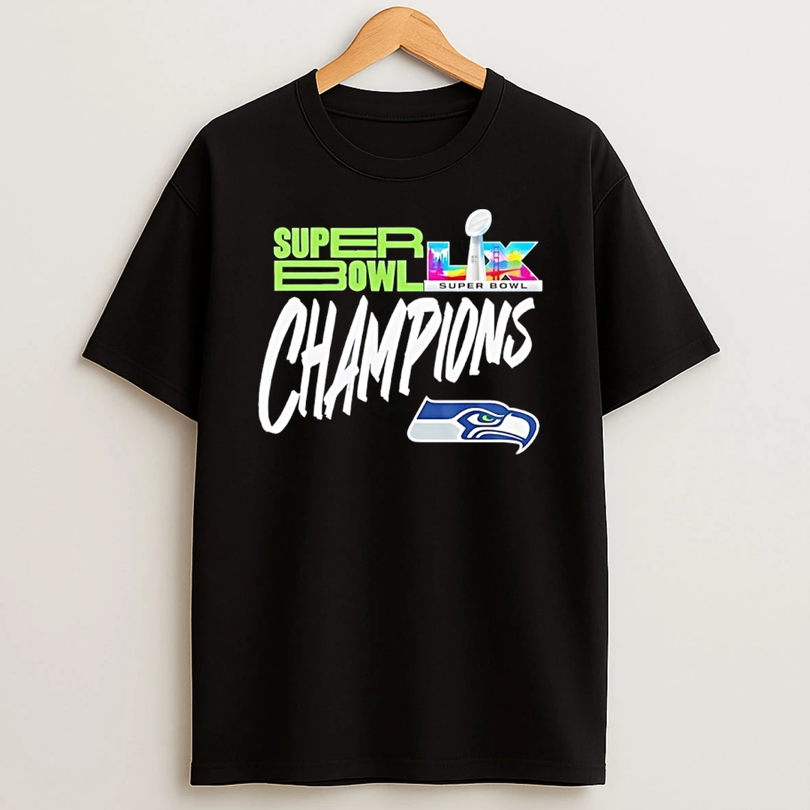 Super Bowl 2026 Seattle Seahawks Lx Champions Shirts