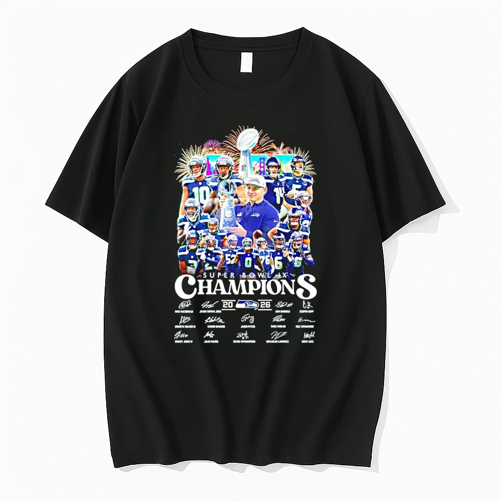 Super Bowl Lx Champions Seattle Seahawks 2026 Signature Shirts