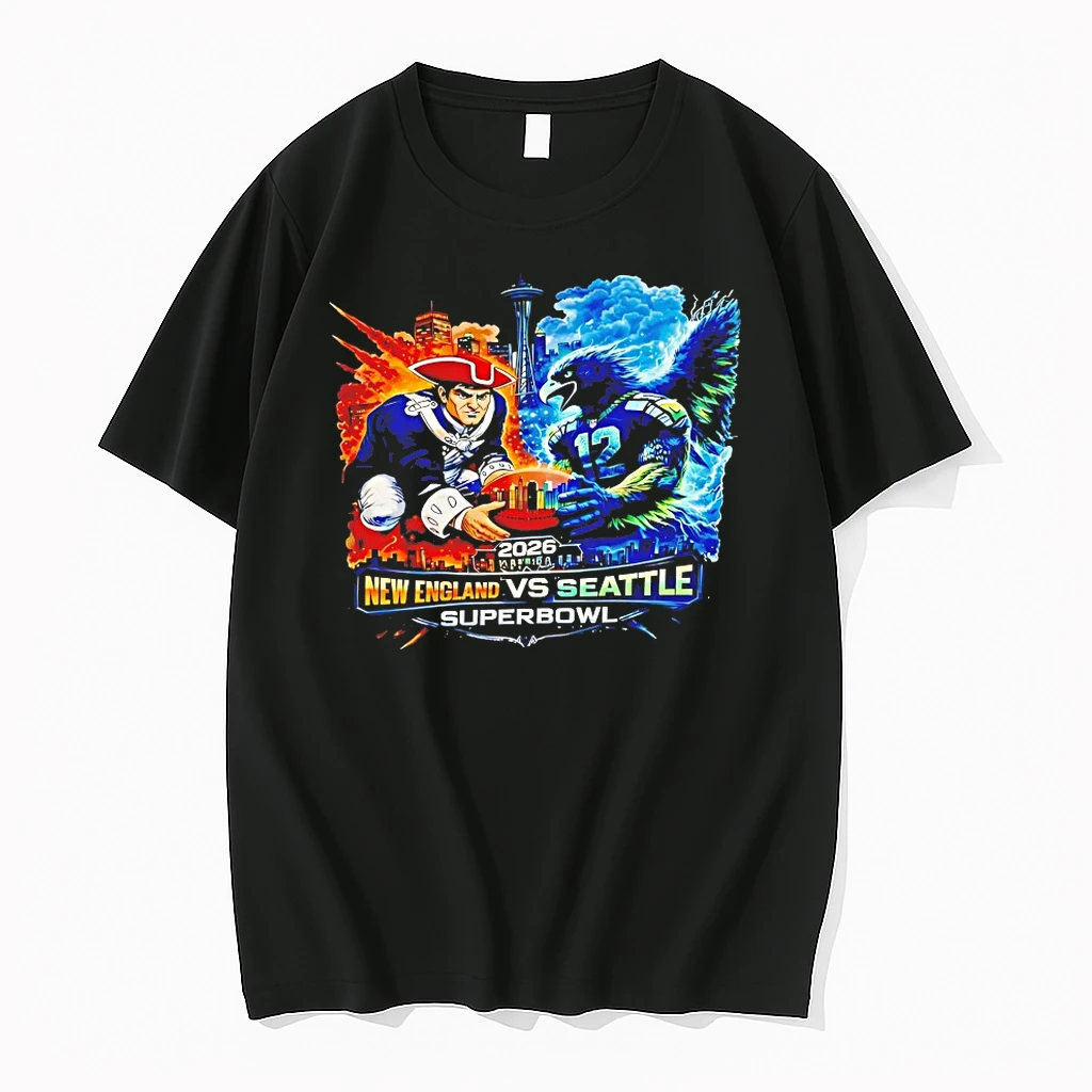 Super Bowl Seattle Seahawks Vs New England Patriots Mascot 2026 Shirts