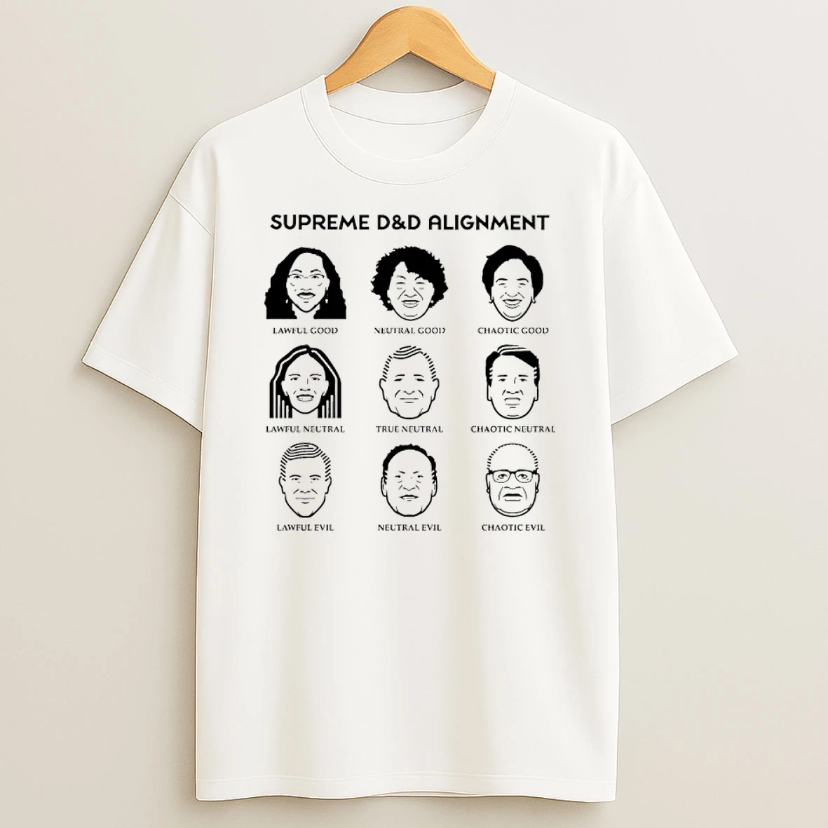 Supreme D And D Alignment Lawful Good Neutral Good Chaotic Good Shirts