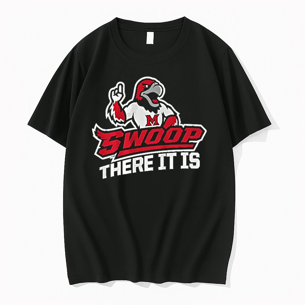 Swoop There It Is Miami Redhawks Basketball Mascot Shirts