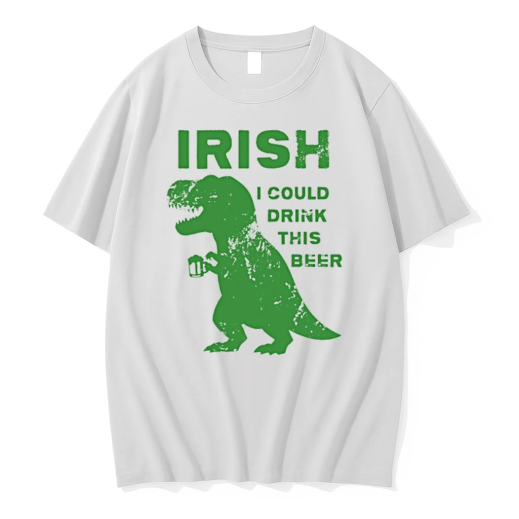 T Rex St Patrick Day Irish I Could Drink This Beer Shirts