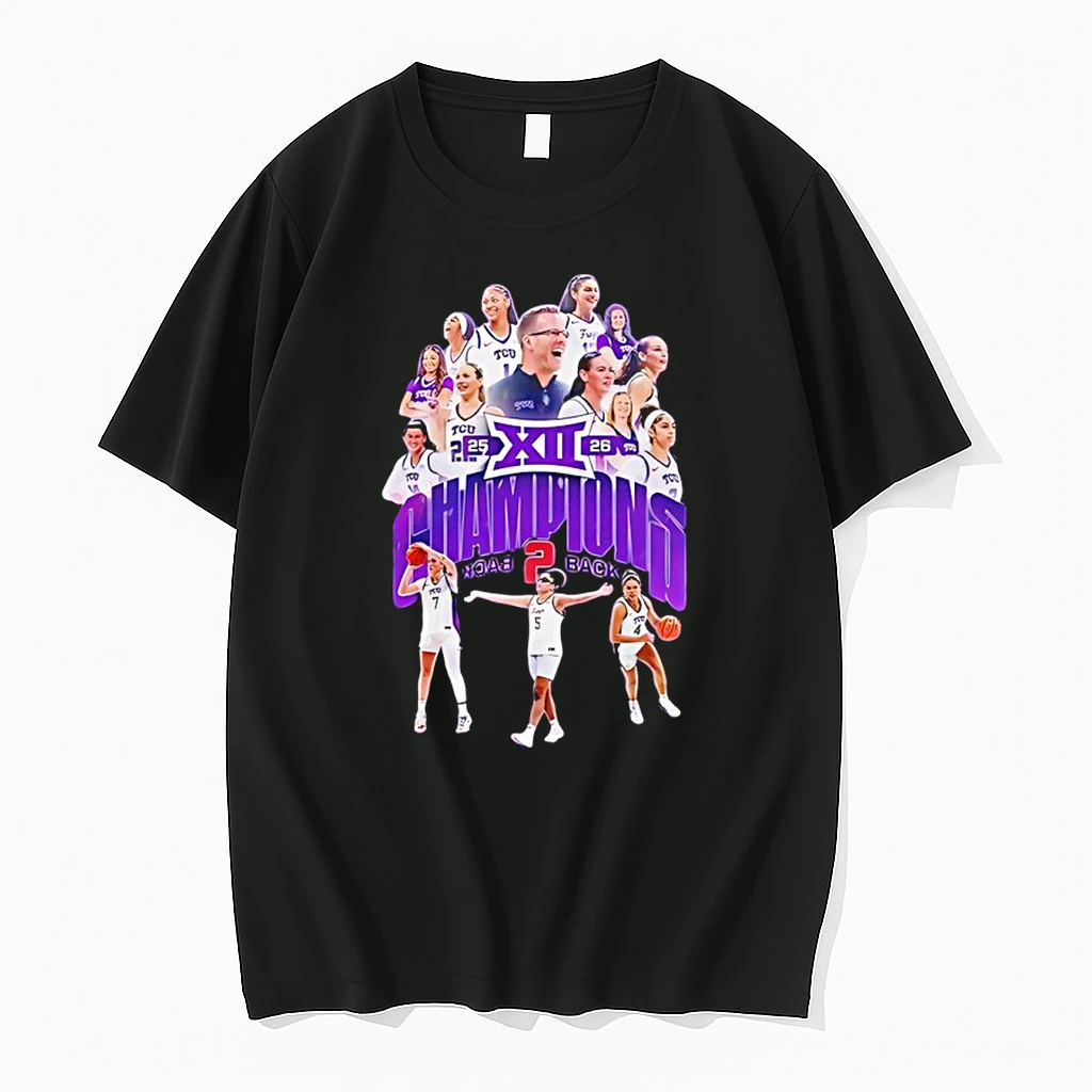Tcu Horned Frogs Womens Basketball Back To Back Big 12 Conference Champions Shirts