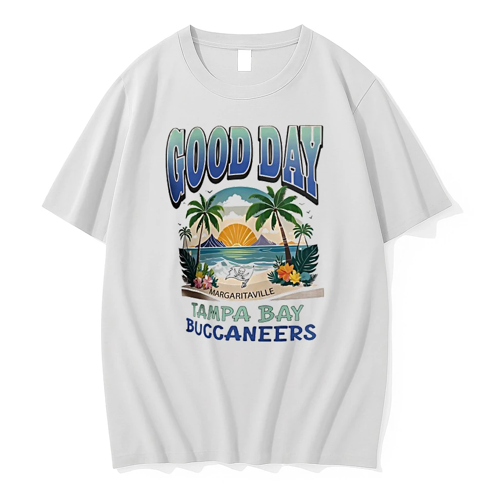 Tampa Bay Buccaneers Margaritaville Coral Good Day Shirts