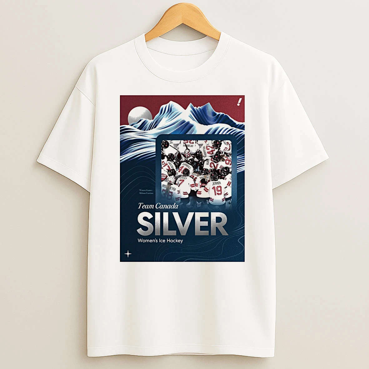 Team Canada Silver Womens Ice Hockey Olympic Milano Cortina 2026 Shirts