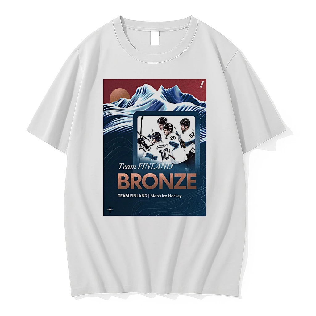 Team Finland Takes Bronze In Mens Ice Hockey Back To Back Winter Olympic Medals Shirts