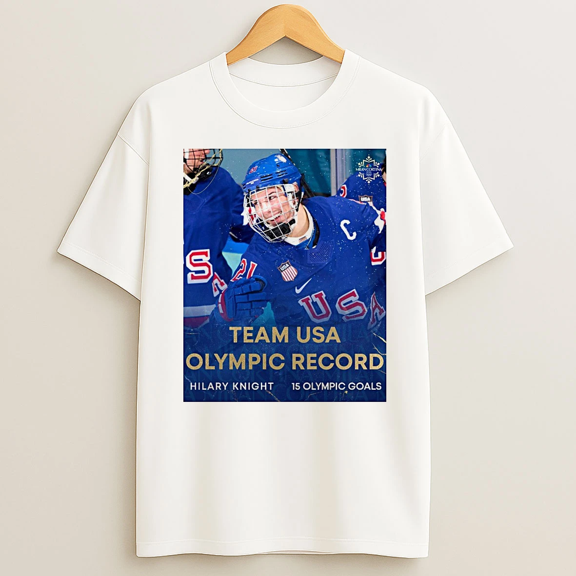 Team Usa Olympic Record Hilary Knight 15 Olympic Goals Shirts