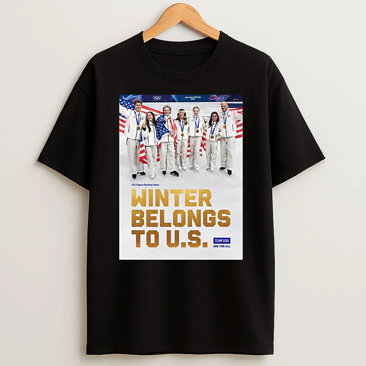 Team Usa U S Figure Skating Team Winter Belongs To Us Shirts