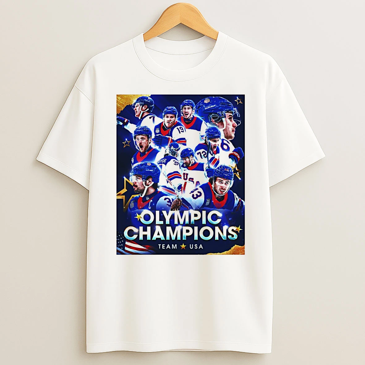 Team Usa Wins The Gold Medal Milano Cortina 2026 Winter Olympics Champions Shirts