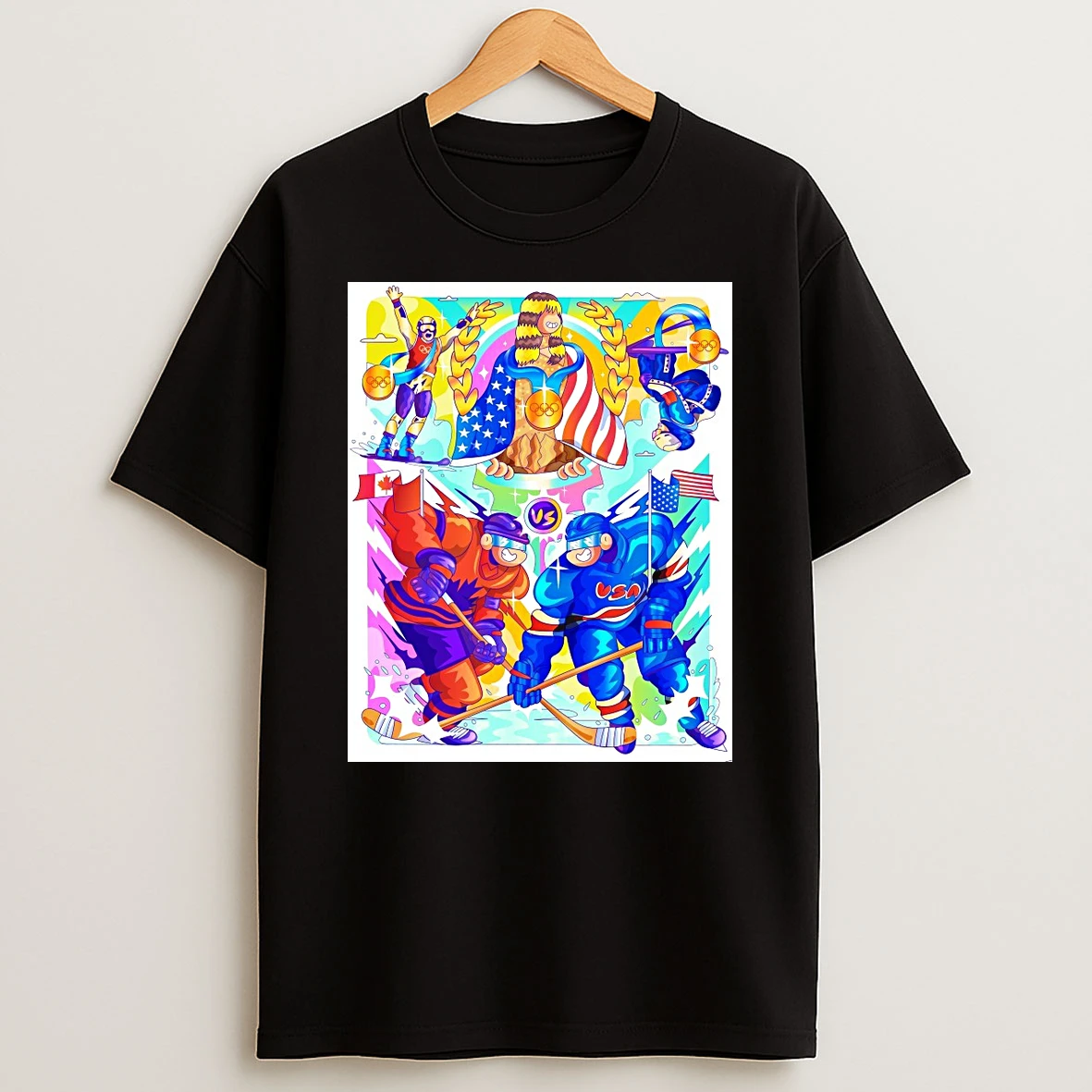 Team Usa And Canada 2026 Winter Olympic Hockey Games In Milan Cortina Gago Shirts