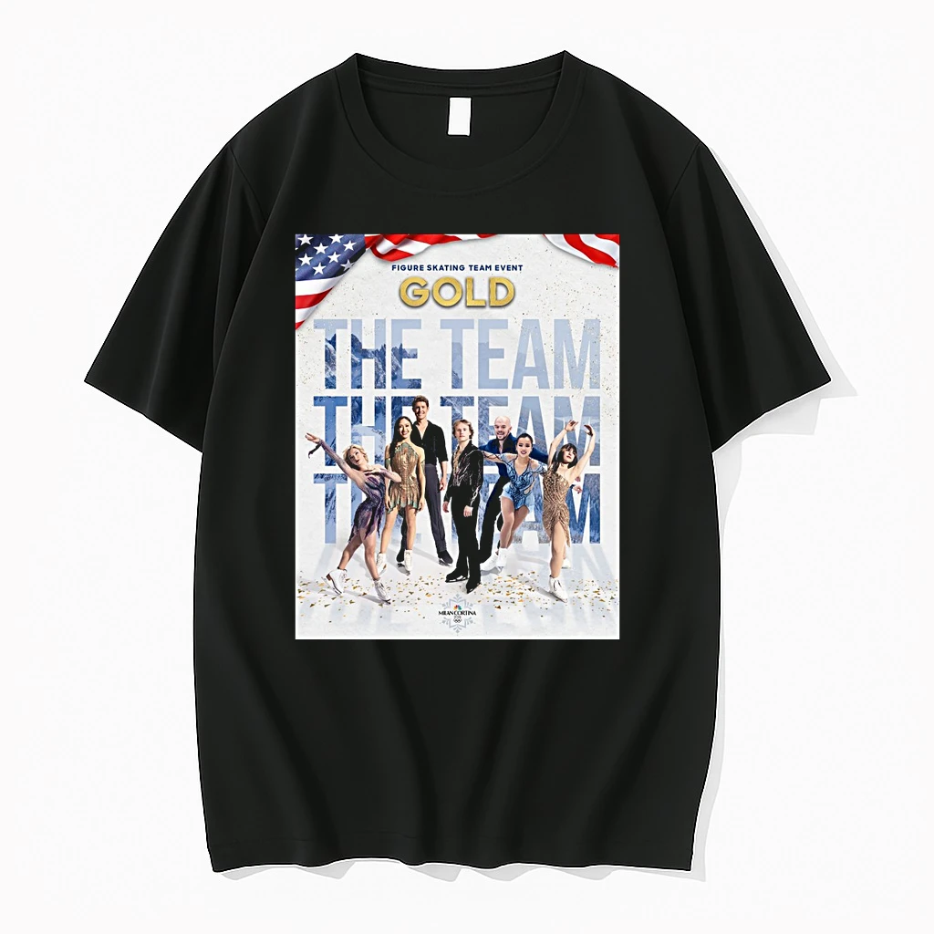 Team Usa Is Golden In The Team Figure Skating Event Winter Olympics Shirts