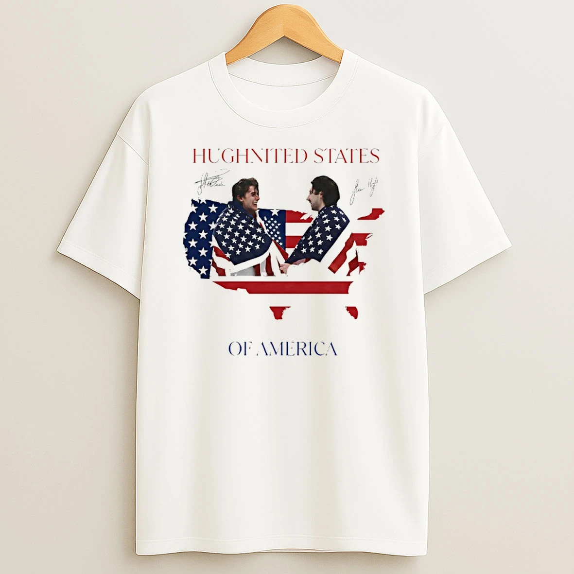 Team Usas Jack And Quinn Hughes Hughnited States Of America 2926 Signatures Shirts