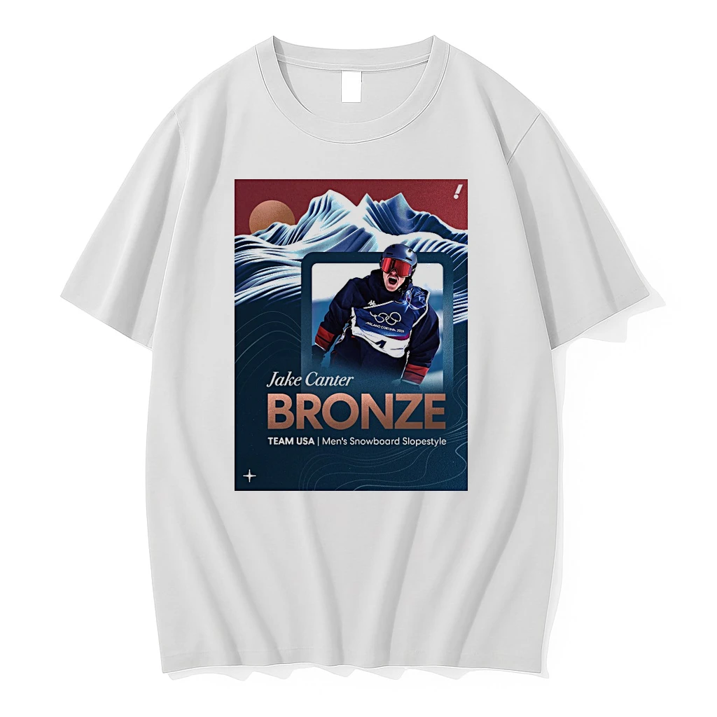 Team Usas Jake Canter Bronze Medal Mens Snowboard Slopestyle 2026 Winter Oiympics Shirts