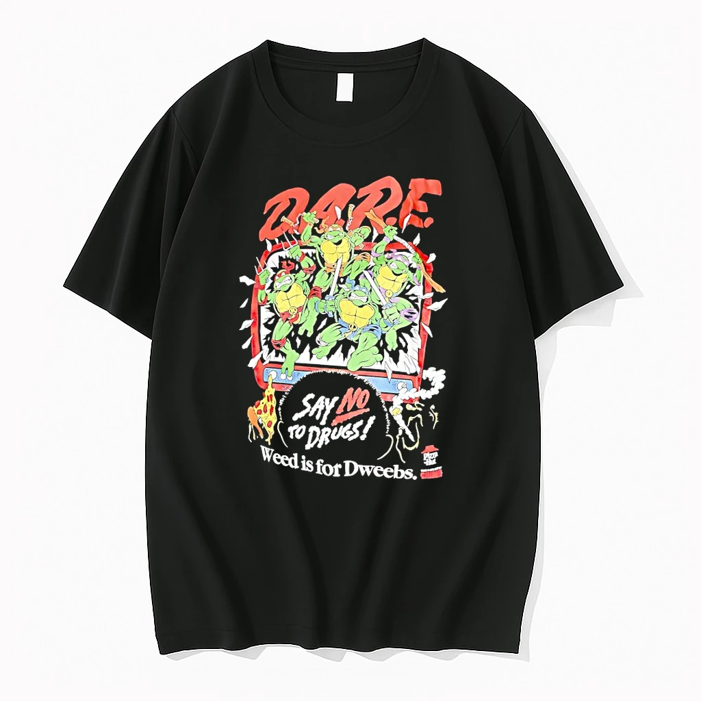 Teenage Mutant Ninja Turtles Dare Say No To Drugs Weed Is For Dweebs Shirts