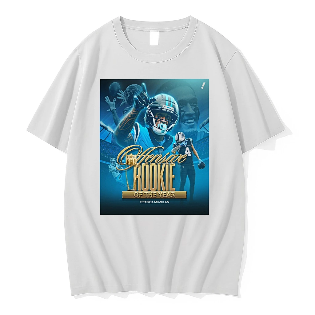 Tetairoa Mcmillan 2025 Offensive Rookie Of The Year Nfl Honors Carolina Panthers Shirts