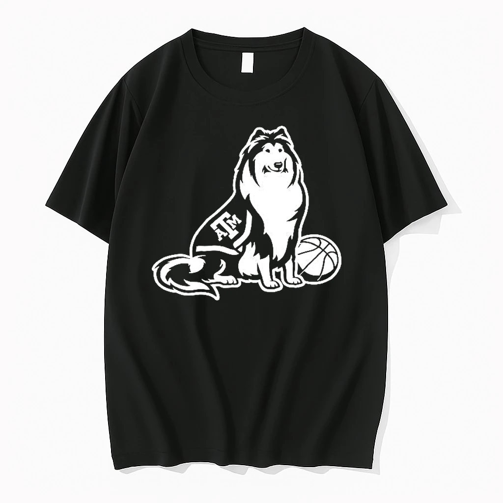 Texas Am Aggies Basketball Dog Mascot Logo Woman Shirts