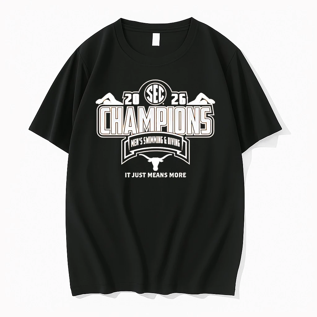 Texas Longhorns 2026 Sec Champions Mens Swimming And Diving It Just Means More Shirts