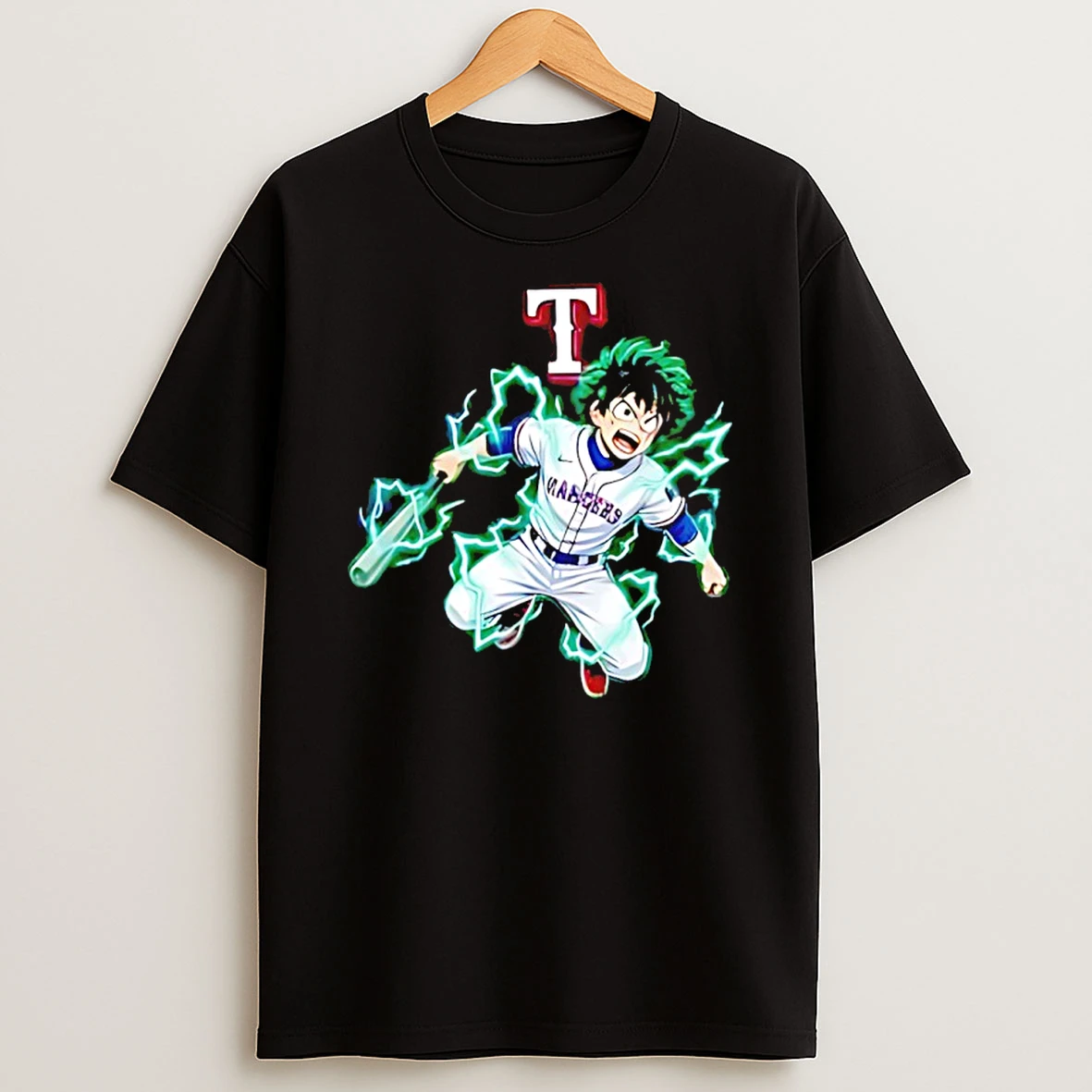 Texas Rangers X Deku My Hero Academia 2026 Anime Shirts