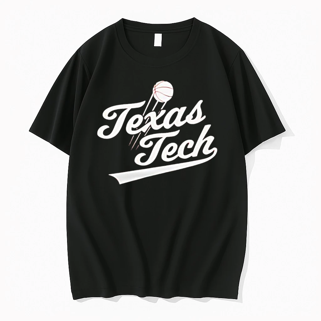 Texas Tech Red Raiders Script Basketball Graphic Shirts