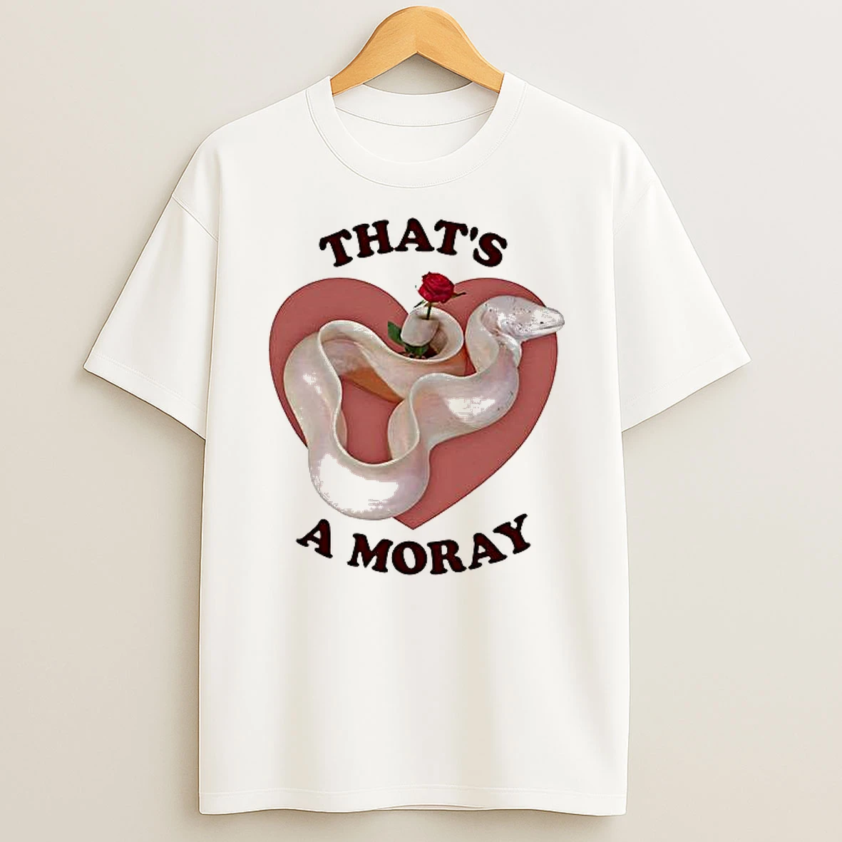 Thats A Moray White Sea Eel Happy Valentines Day Woman Shirts