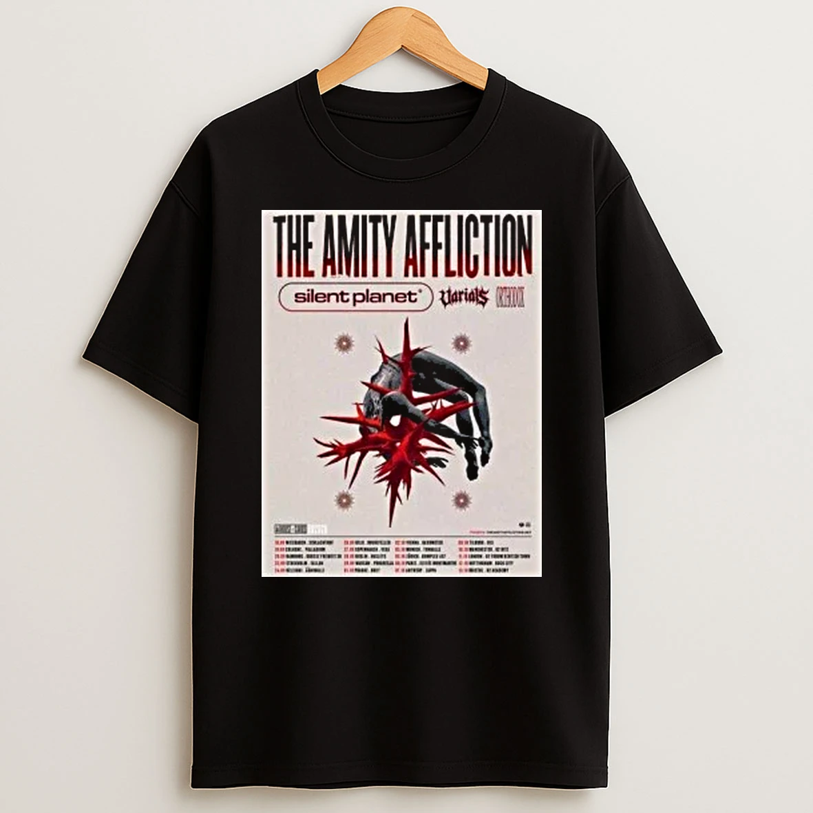 The Amity Affliction House Of Cards Europe Tour 2026 Shirts