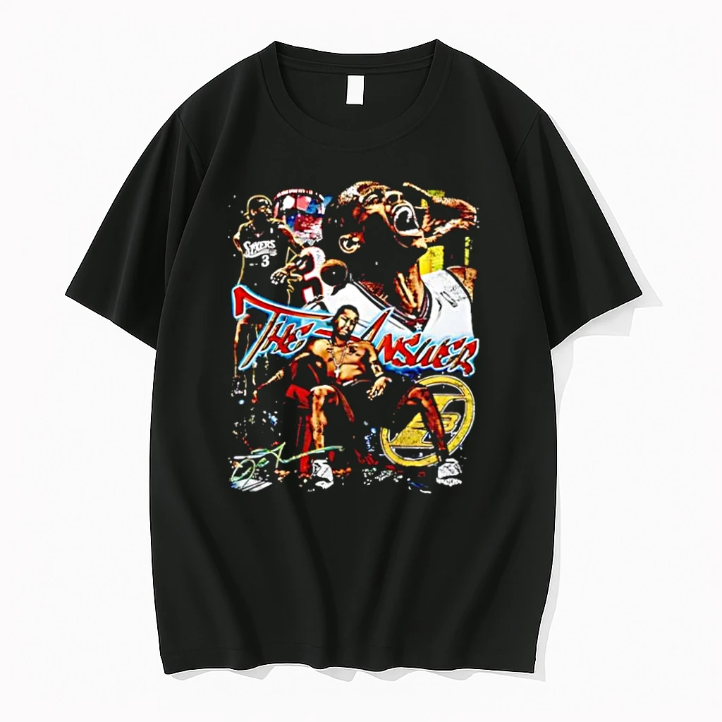 The Answer Allen Iverson Philadelphia 76ers Basketball Graphic Shirts