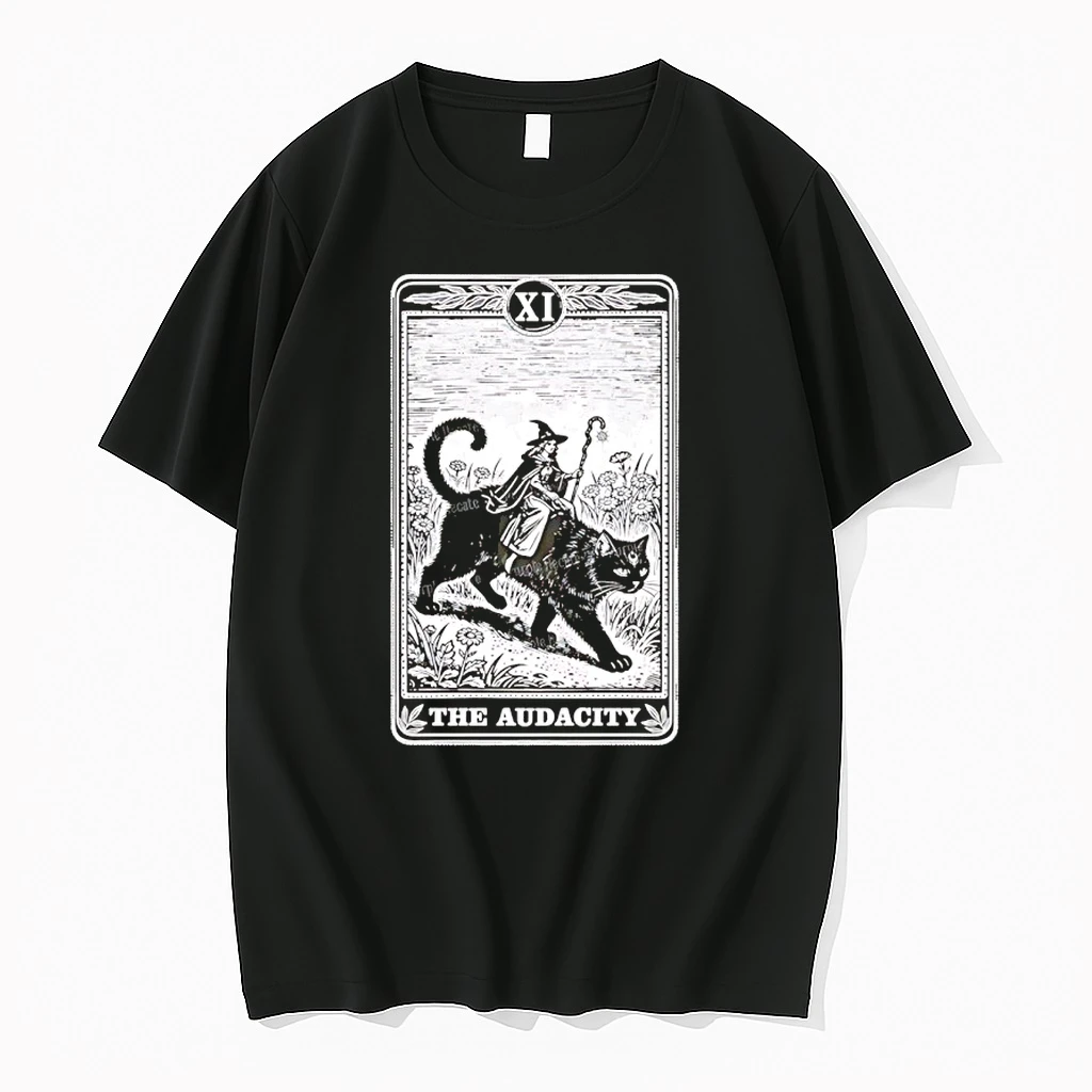The Audacity Wizard Cat Tarot Shirts