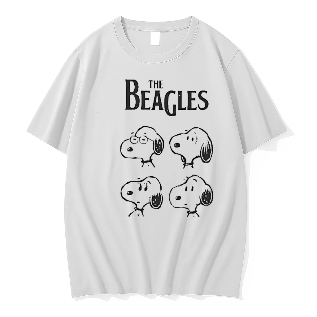 The Beagles Snoopy Faces Music Band Parody Shirts