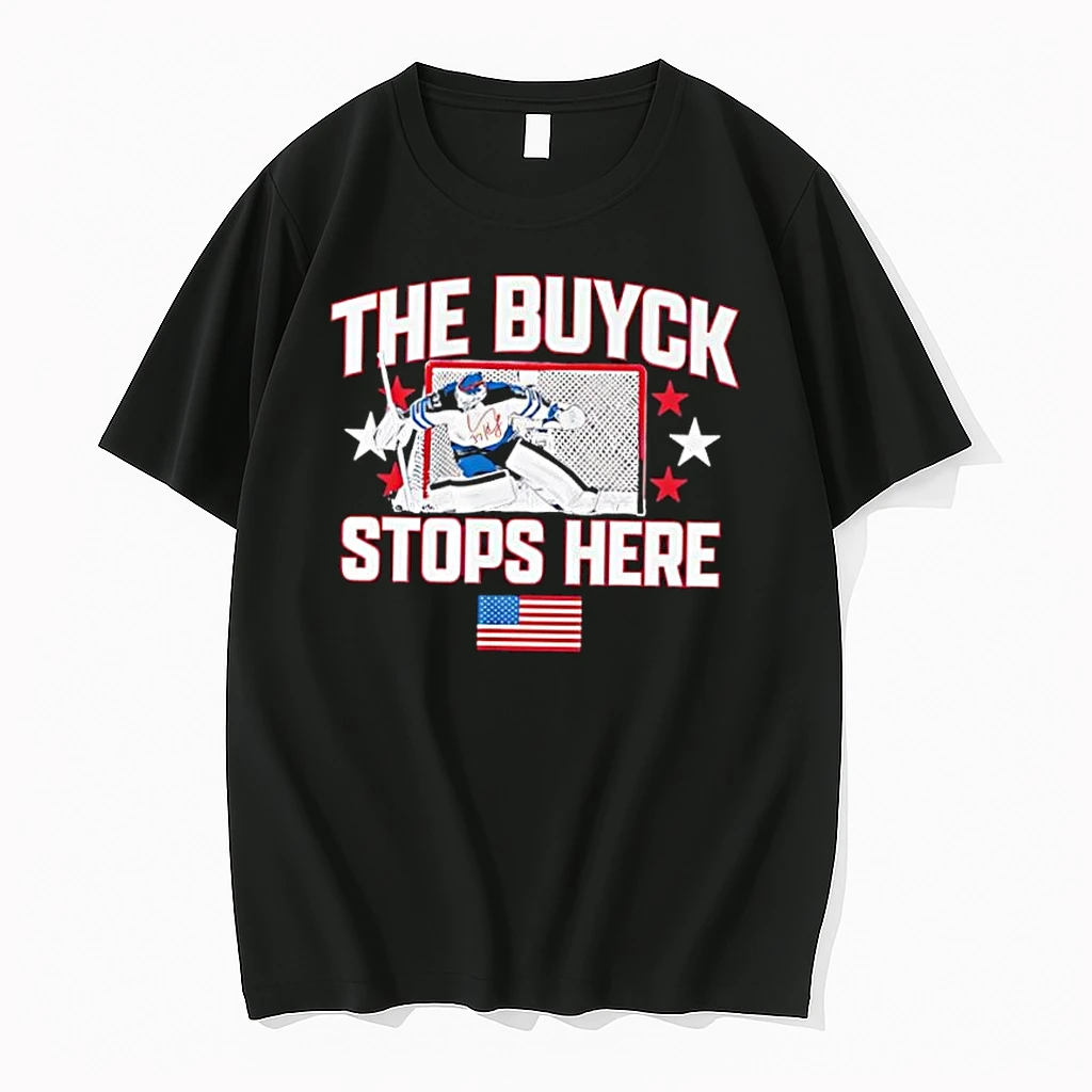 The Buyck Stops Here Hockey Goalie Usa Flag Shirts