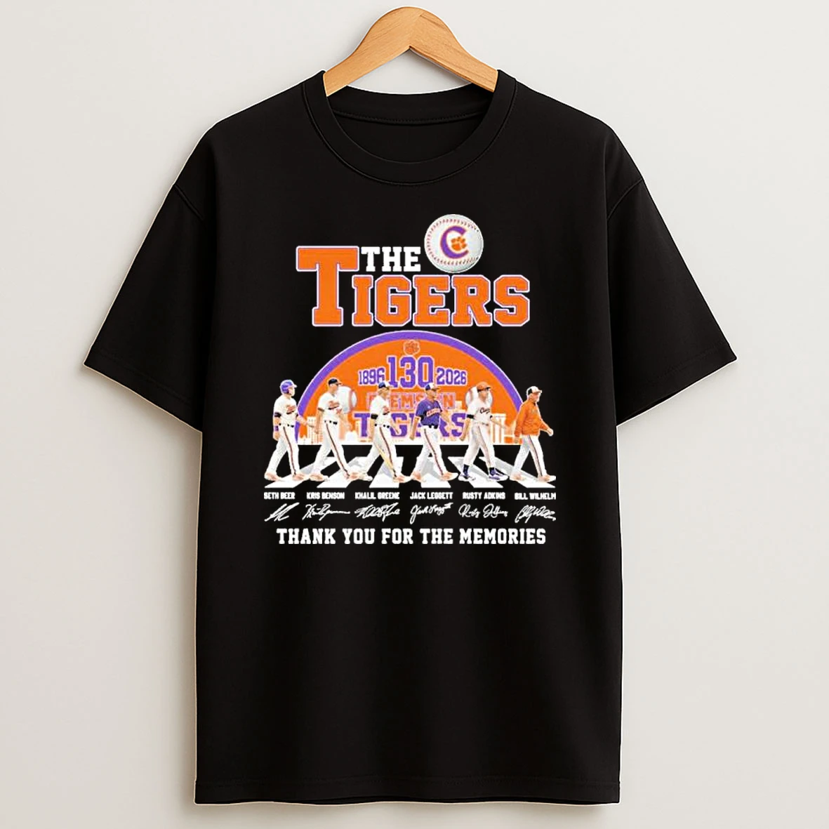 The Clemson Tigers Baseball Abbey Road 130th Anniversary 1896 2026 Shirts