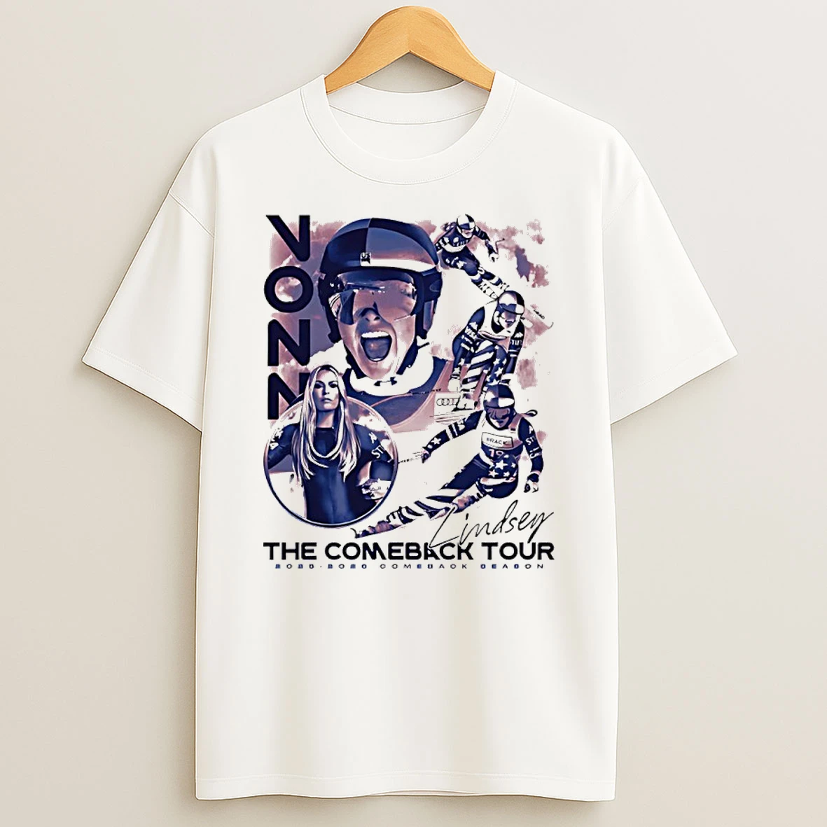 The Comeback Tour 2025 2026 Comeback Beabon Lindsey Vonn Signature Vintage Shirts