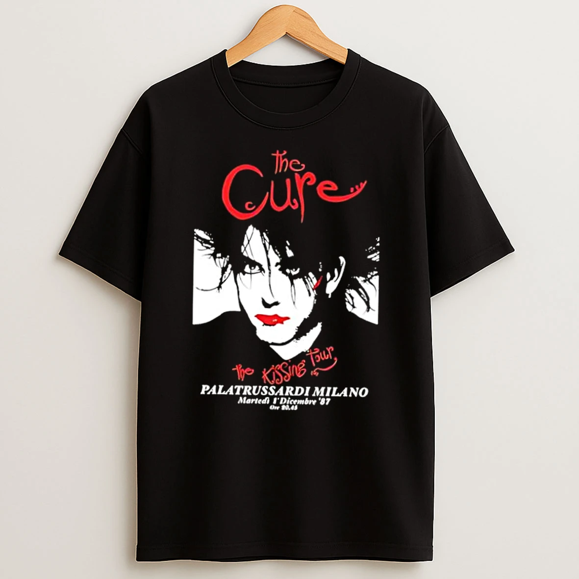 The Cure The Kissing Tour Milano 1987 Shirts