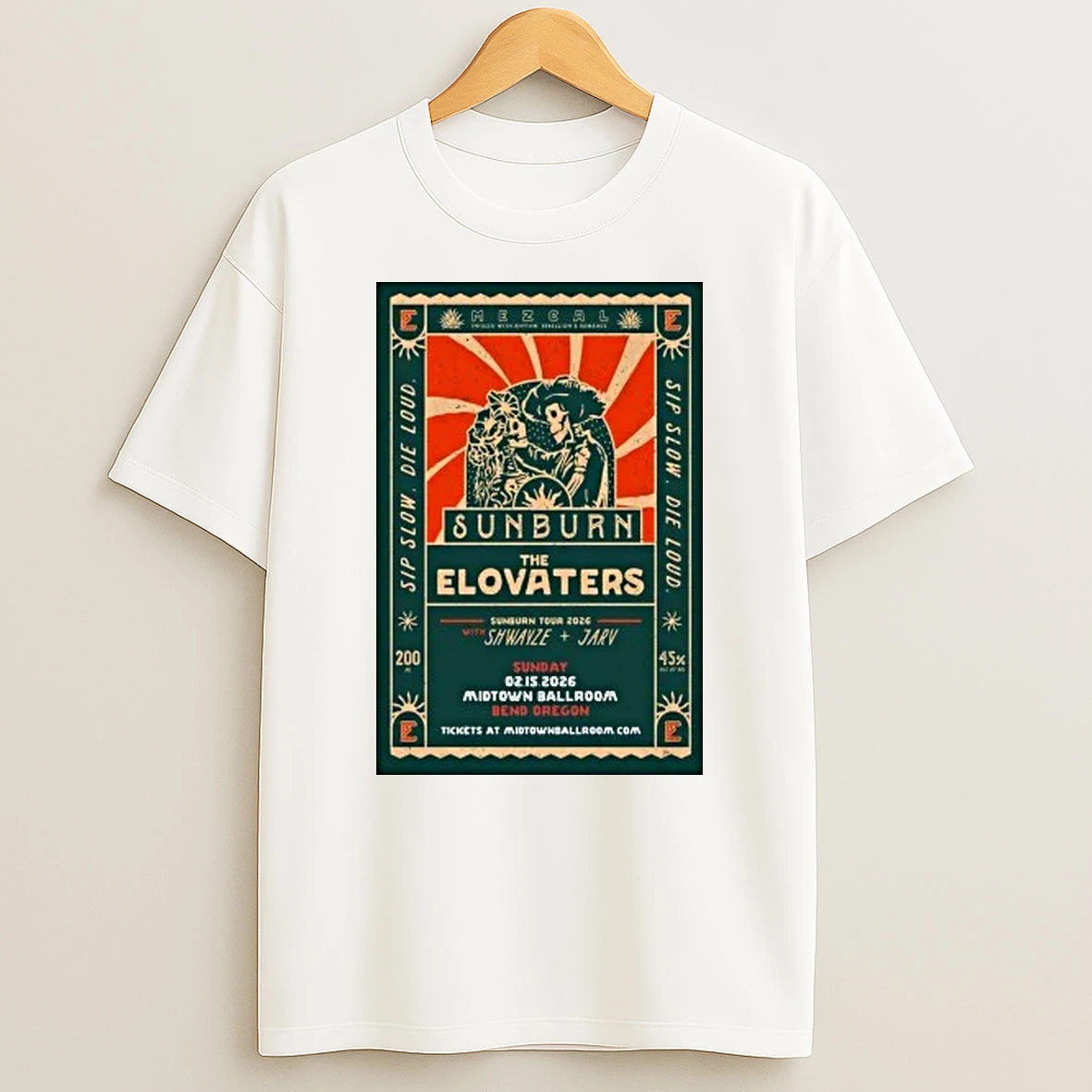 The Elovaters Feb 15 2026 Bend Oregon Shirts