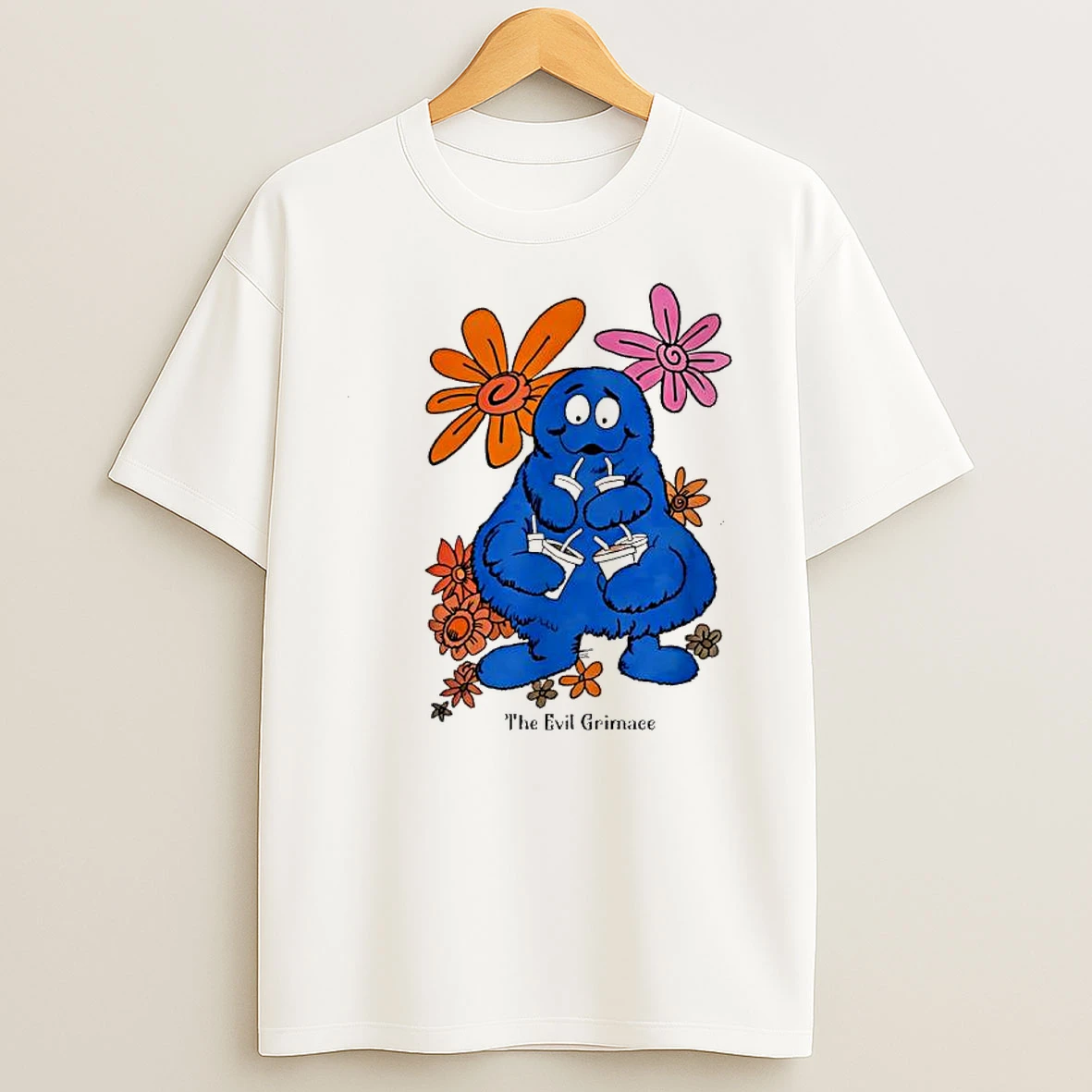 The Evil Grimace Monster Mascot Character Shirts