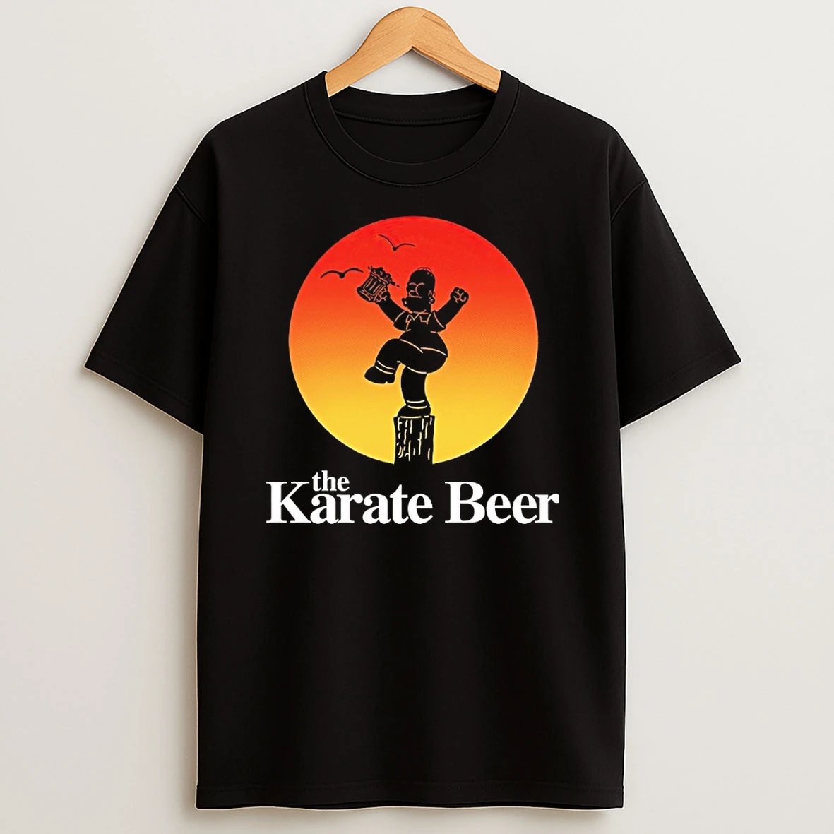 The Homer Simpson The Karate Beer Shirts