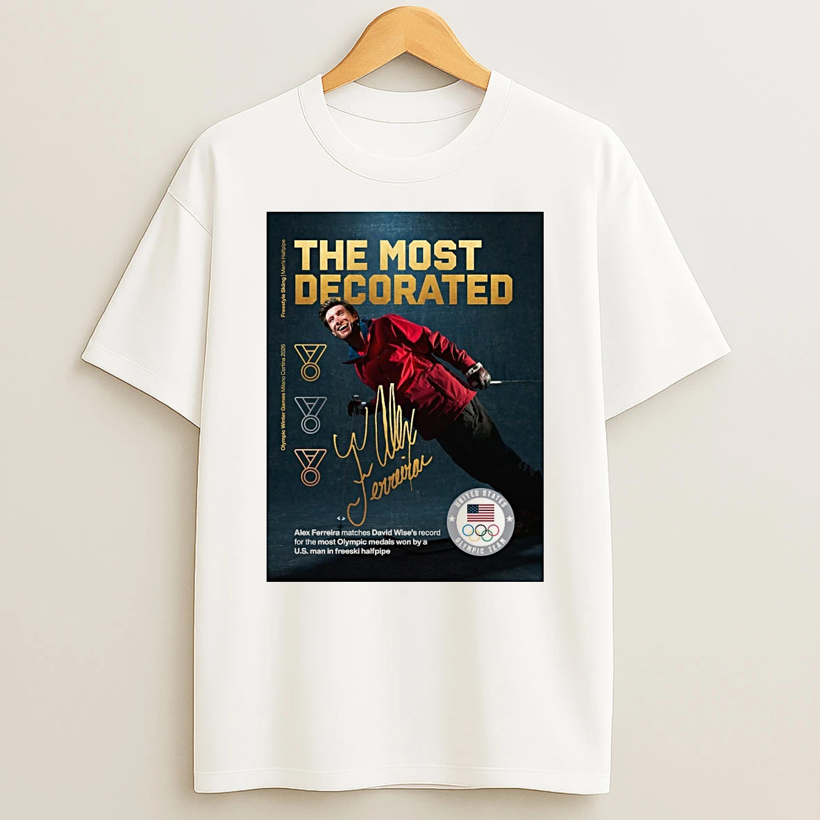 The Most Decorated Alex Ferreira Signature Milan Cortina 2026 Winter Olympics Shirts
