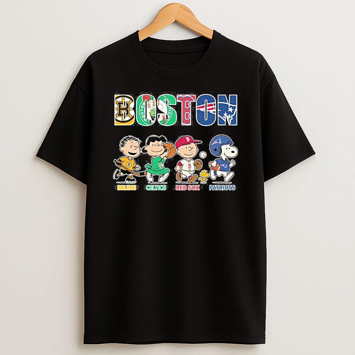 The Peanuts X Boston Sports Teams Shirts