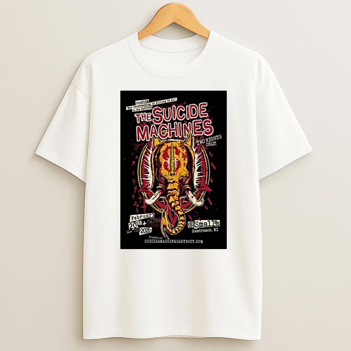 The Suicide Machines 2 20 2 21 2026 Hamtramck Mi Shirts