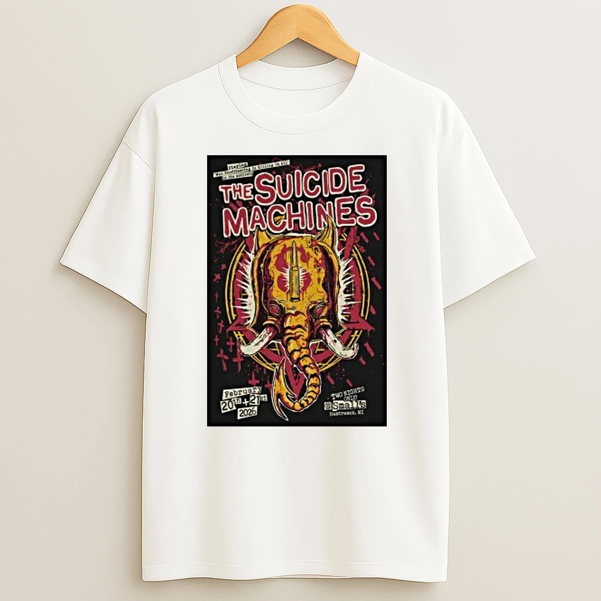 The Suicide Machines Feb 20 21 2026 Hamtramck Mi Shirts