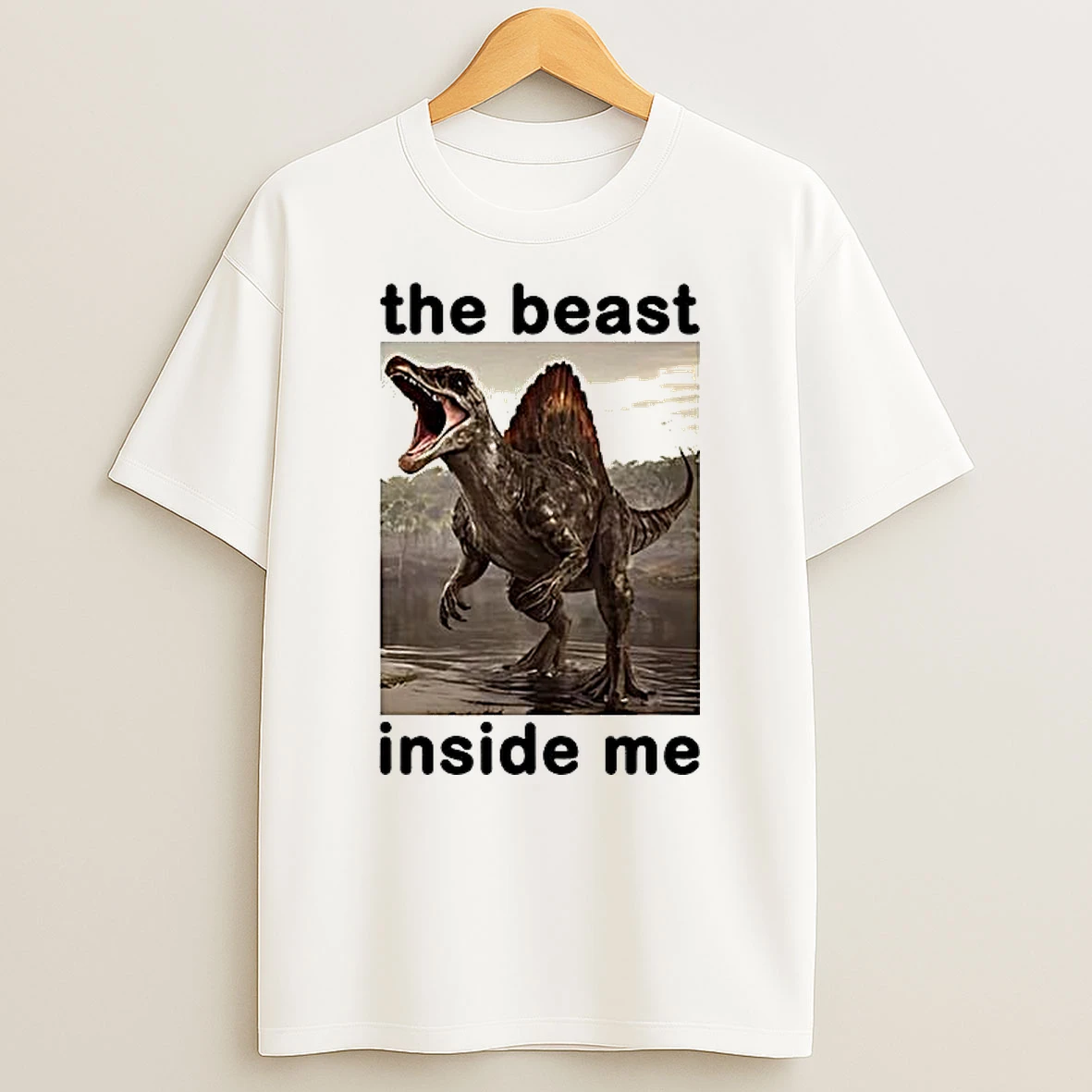 The Beast Inside Me Dinosaur Meme Woman Shirts